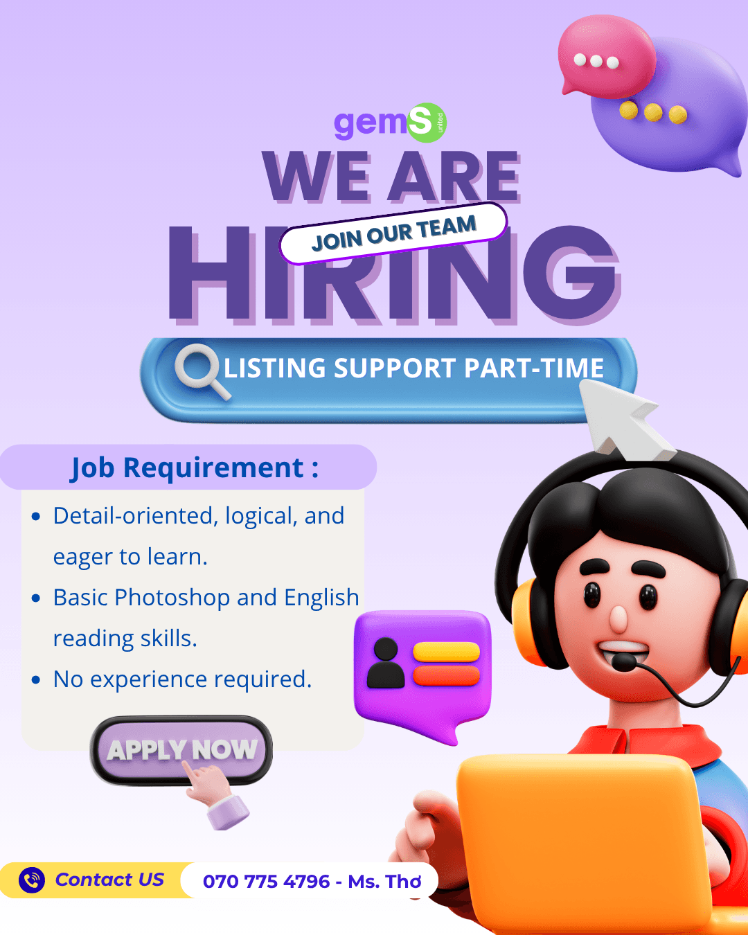 Listing Support Part-time